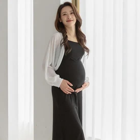 블룸마터니티 루시 볼레로 만삭 주수 임산부 원피스