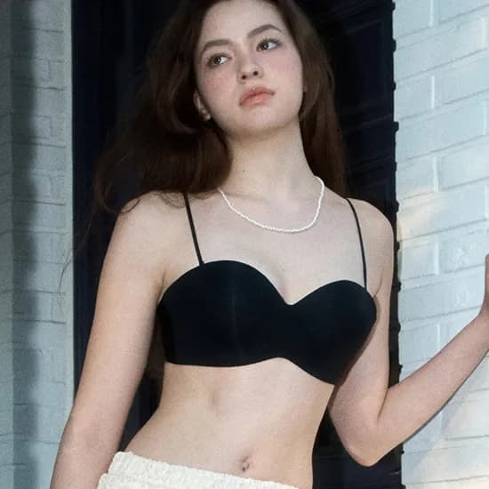 오프숄더 노와이어 쿨 브라