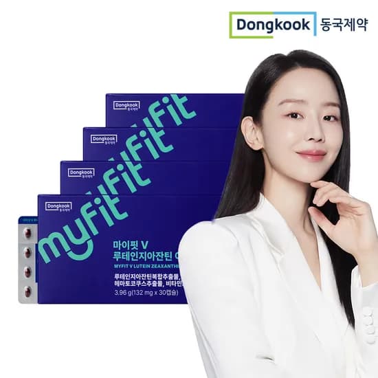 동국제약 마이핏V 루테인지아잔틴 아스타잔틴 눈건강 30캡슐, 4개