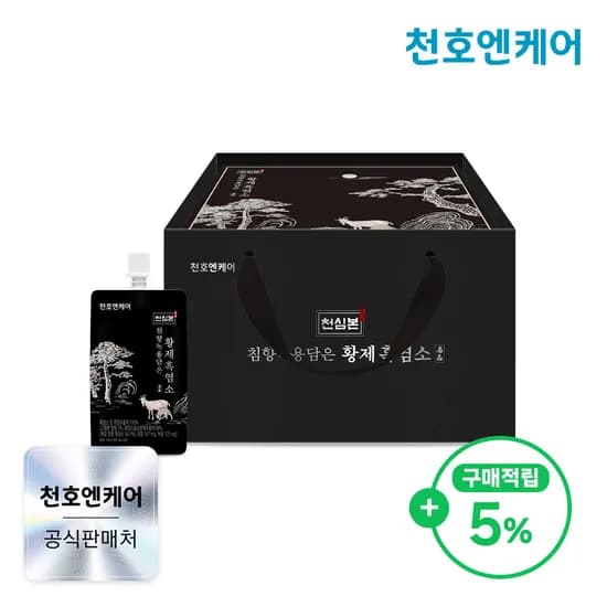 천호엔케어 고함량 지리산 침향 녹용 황제 흑염소진액 엑기스 30포 1개