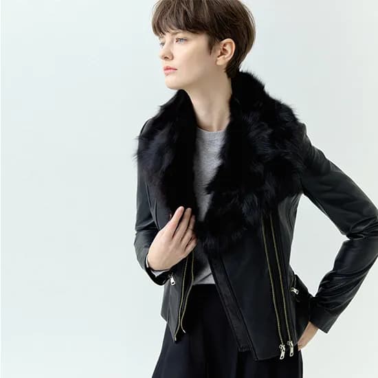 폭스 베스트 탈부착 램스킨 재킷 DJK20C002