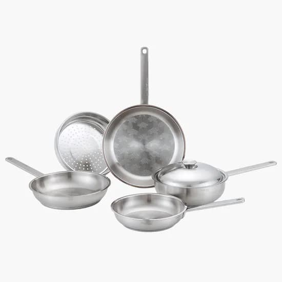 롤스보일 커퍼코어 통6중 316스텐팬 4종세트 22 웍24 26 28cm 찜기 돔뚜껑