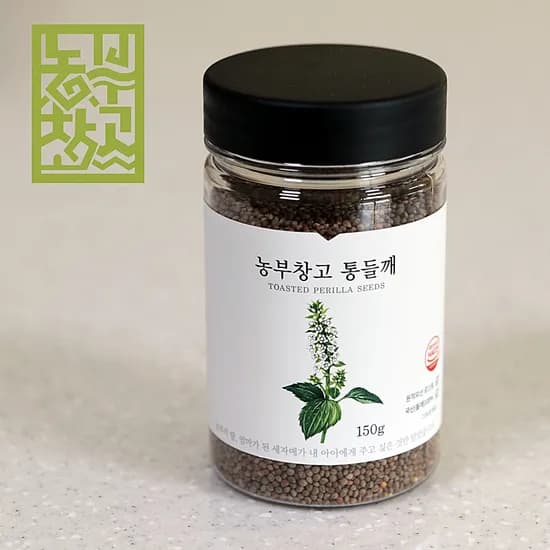 국산 통들깨 150g 원적외선 저온로스팅 고소한 볶은들깨 농부창고