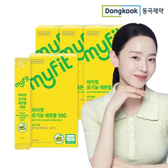 동국제약 마이핏 유기농 레몬즙 100% 레몬수 레몬원액 14포, 4개