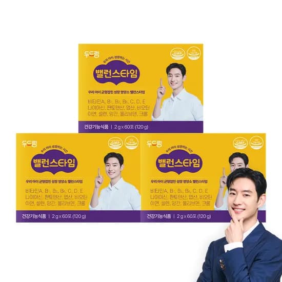 키즈 종합비타민 밸런스타임 60포 3개