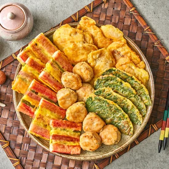 한정식 수제 모듬전 500g+500g 깻잎전 동그랑땡 동태전 꼬치전 모둠전 제사 명절 추석