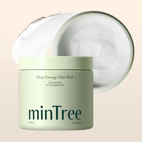 민트리 딥 데미지 헤어팩 430ml 극손상모 대용량팩 무실리콘 극강의 부드러움