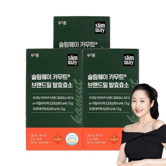 슬림웨이 카무트 브랜드밀 발효효소 30포, 3개