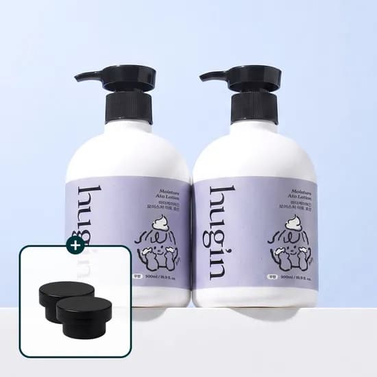 허긴 아기로션 신생아 아토 보습 모이스처 대용량 무향 500ml 2개