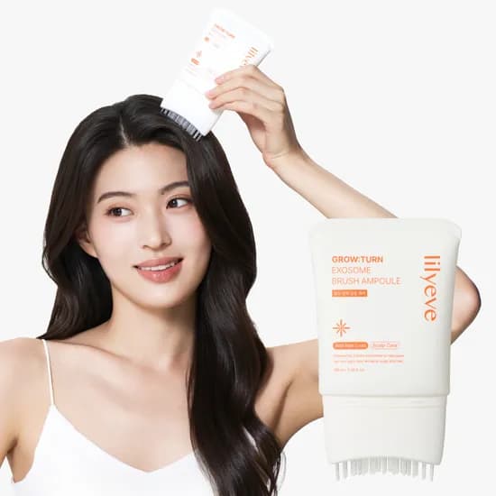 릴리이브 그로우턴AD 엑소좀 브러쉬 탈모 앰플 두피관리케어 100ml, 1개