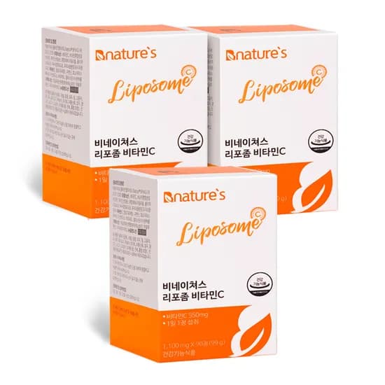 비네이쳐스 리포좀 비타민C 1100mg 90정 3개