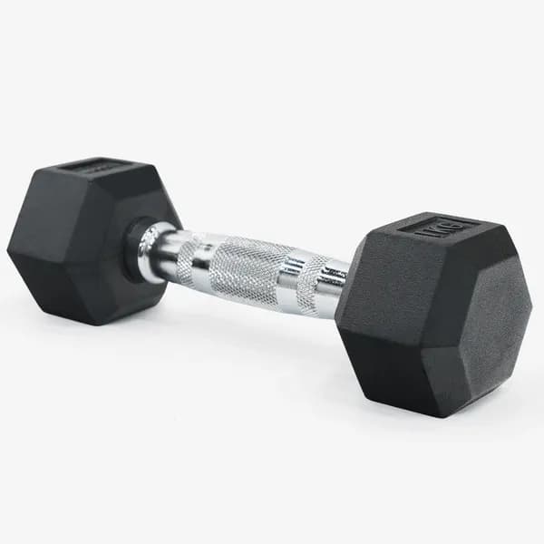 이고진 고무 육각 아령 덤벨 홈트레이닝 헬스장 크로스핏 근력 운동 1kg, 1개