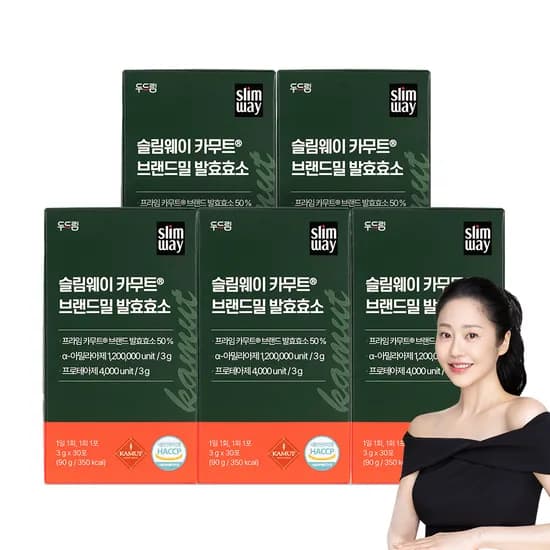 슬림웨이 카무트 브랜드밀 발효효소 30포, 5개