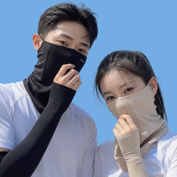 브메르 자외선차단 99% 골프 마스크 넥 페이스 여름 UV 냉감 쿨링 안면 러닝 스포츠