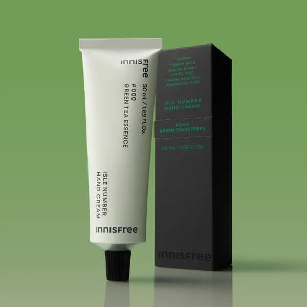 이니스프리 아일 넘버 핸드크림 그린티 에썽스 50ml 1개