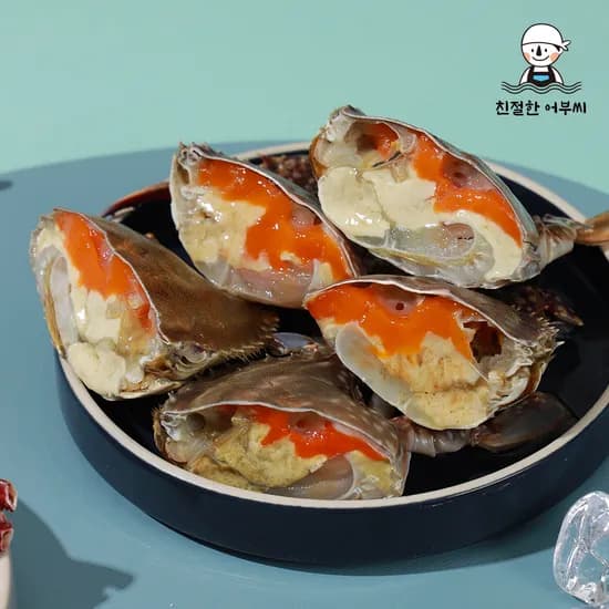 알이 꽉찬 절단꽃게 급냉 냉동 암꽃게 1.5kg, 1개