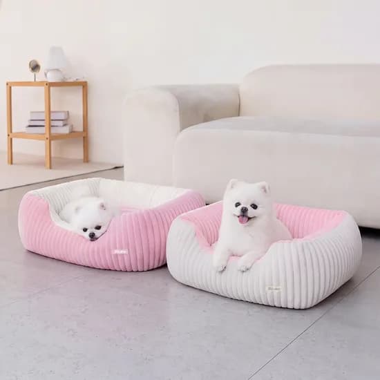 레토 강아지방석 대형 코듀로이 고양이 방석 사각 쿠션
