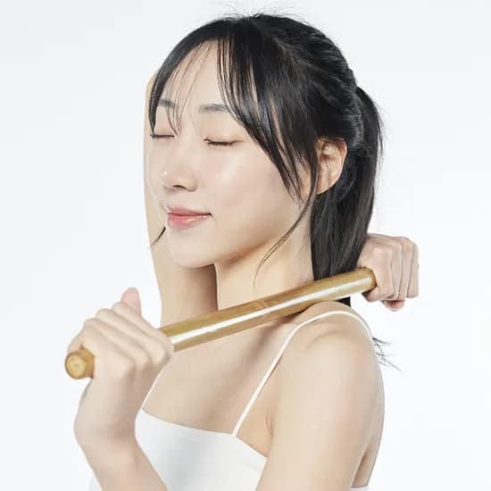 제이끌레르 뱀부 마사지스틱 N01 대나무 마사지 스트레칭 롤러 봉 종아리 허벅지 바디 괄사