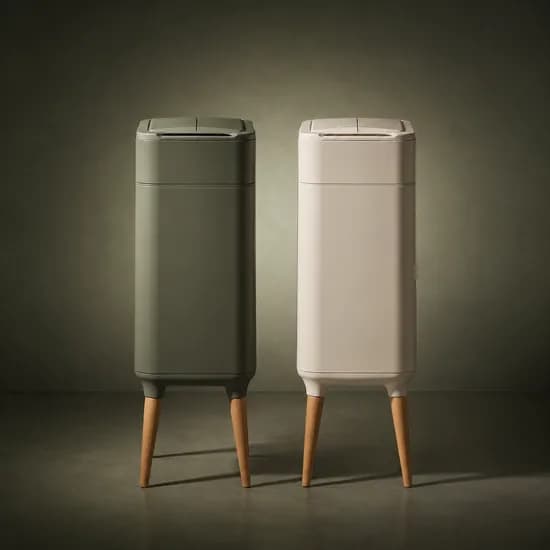 보랄 스마트 인테리어 센서 휴지통 20L 스텐 자동 모션 밀폐 쓰레기통 BR-C220 BR-T100