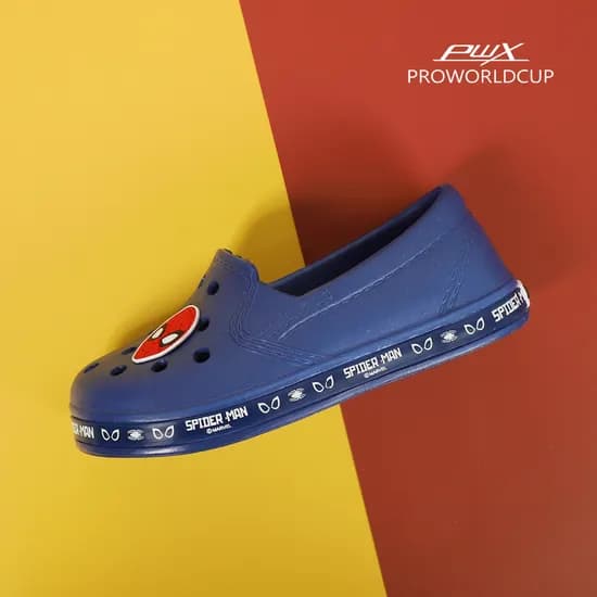 PWX 초등학생 유치원 캐릭터 신발 스파이더맨 로 EVA실내화 NV