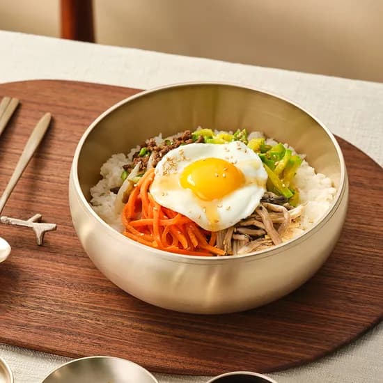거창유기 수공예 방짜 유기 신옥냉면기 대 19CM 우동 국수 비빔밥 깊은 큰 면기 놋 그릇