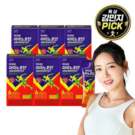 하이뮨 아미노포텐 40g 에너지젤 파인애플 10포 6개