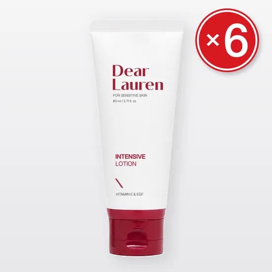 디어로렌 인텐시브 로션 세라마이드 피부장벽 속보습 수분로션 보습 저자극 80ml 6개