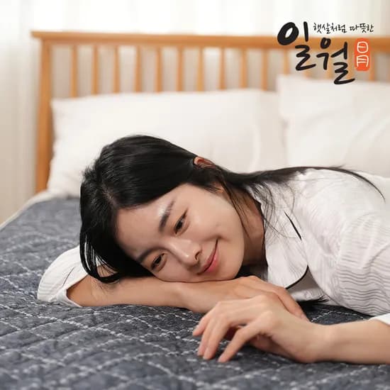일월 전기매트 피치블로썸 초절전형 워셔블 탄소 카본매트 전기장판 전기요 싱글