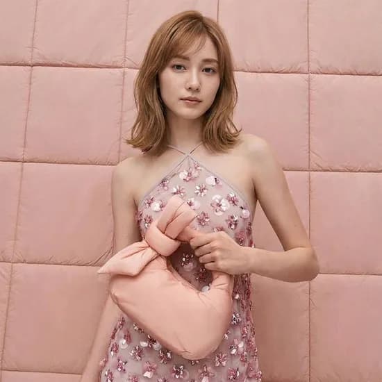 델릴라 나일론 보우 퍼피백 - 핑크 CK2-30160176-1