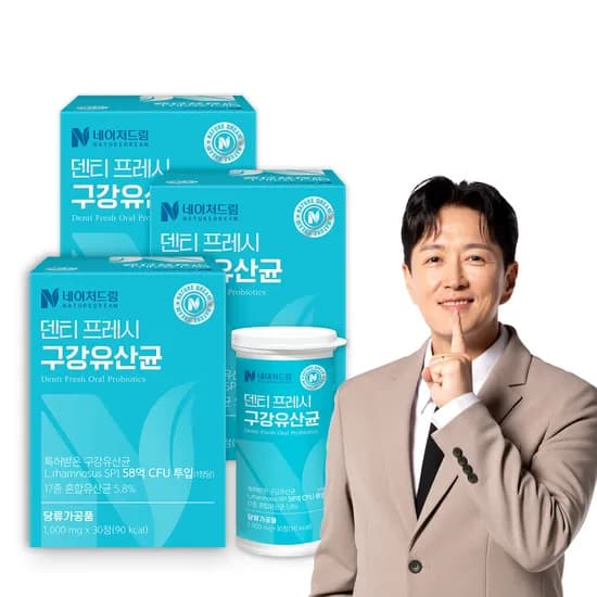 네이처드림 덴티 프레시 구강유산균 30정 3개