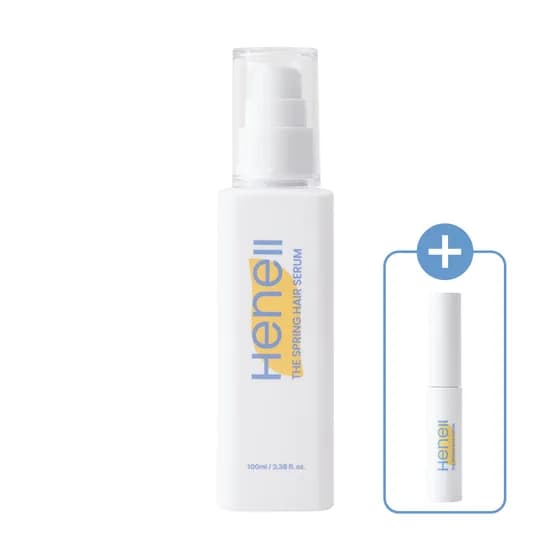 헤넬 더 스프링 무실리콘 수분 헤어세럼 손상모 정전기케어 100ml 5ml 1개