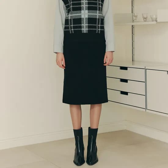 포켓 니트 스커트 POCKET KNIT SKIRT