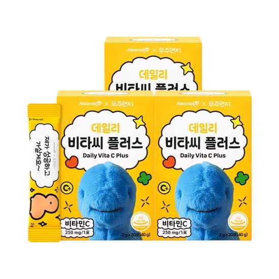 네추럴라이즈X우주먼지 데일리 비타씨 플러스 비타민C 분말 20포, 3개