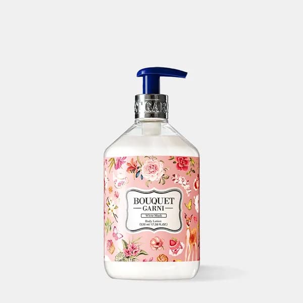 부케가르니 글로우 퍼퓸드 향기좋은 바디로션 520ml 화이트머스크 향