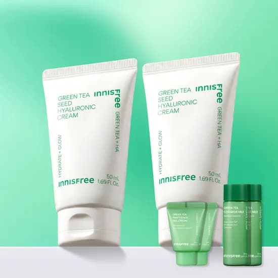 이니스프리 그린티 씨드 히알루론산 보습 속건조 수분크림 50ml, 2개