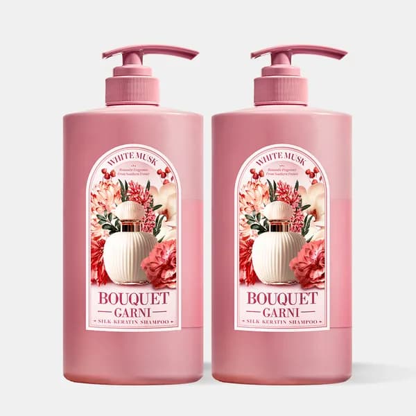 부케가르니 실크 케라틴 샴푸 1,000ml 화이트머스크 향