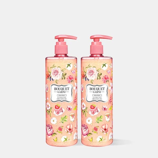 부케가르니 스크럽 바디워시 화이트머스크향 500ml