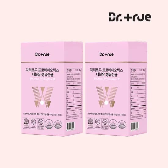 닥터트루 특허 락토바실러스 프로바이오틱스 더블유 유산균 30포, 2개