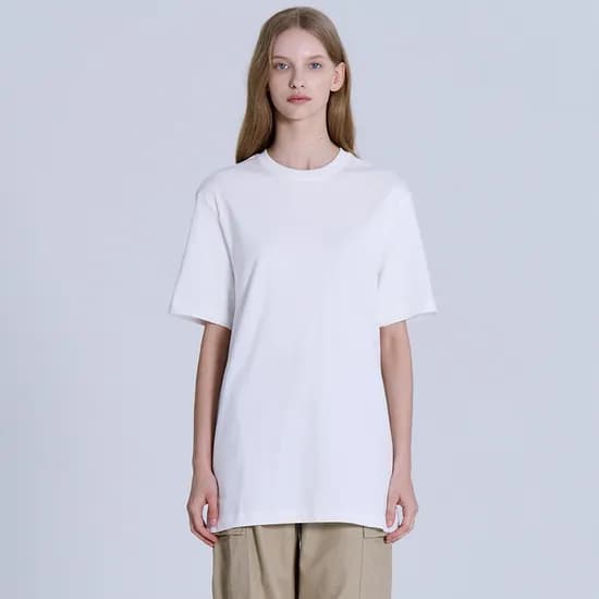 16수 레귤러핏 레이어드 무지 티