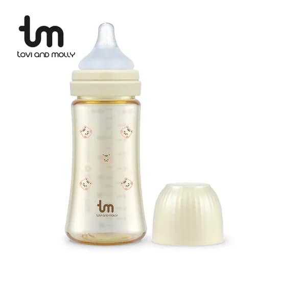 토비앤몰리 X 돗투돗 PPSU 아기 배앓이 방지 젖병 젖꼭지 포함 280ml 돗람이 바닐라 1개
