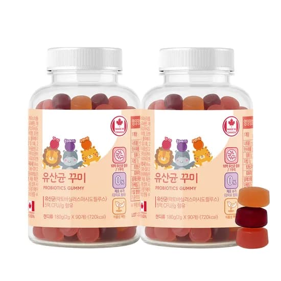 네이처그랜드 어린이 키즈 프로바이오틱스 유산균 꾸미 90구미 2개