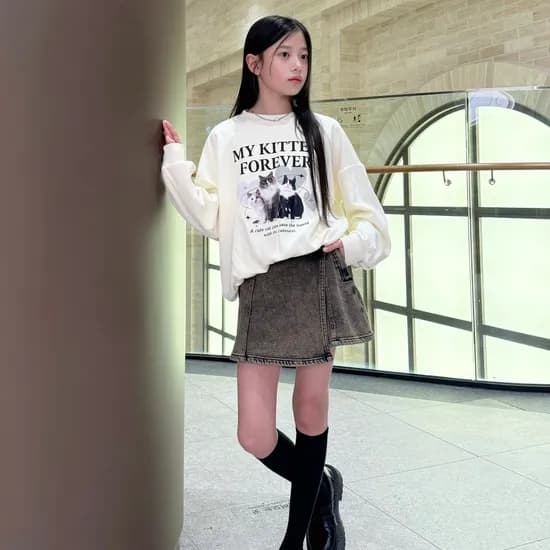 더데이걸 워싱 랩 스커트 팬츠 TGTH24W01 19,900원