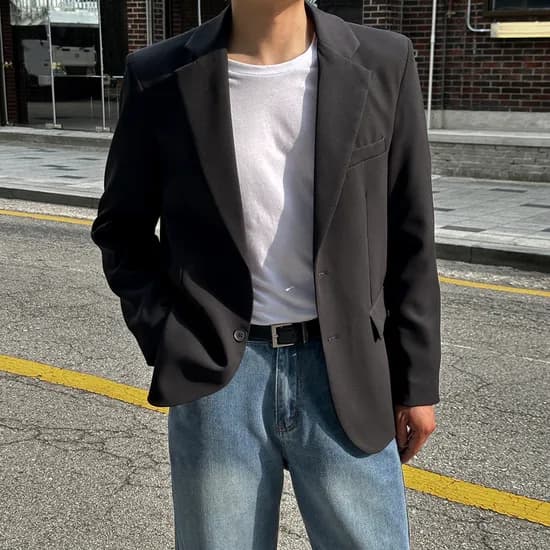 남자 블레이저 자켓 하객룩 캐주얼 정장 마이 빅사이즈