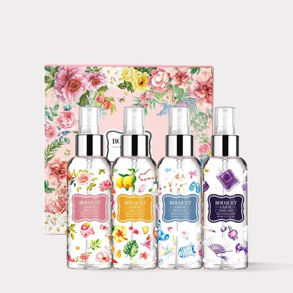 부케가르니 글로우 퍼퓸드 바디미스트 선물세트 80ml 4종
