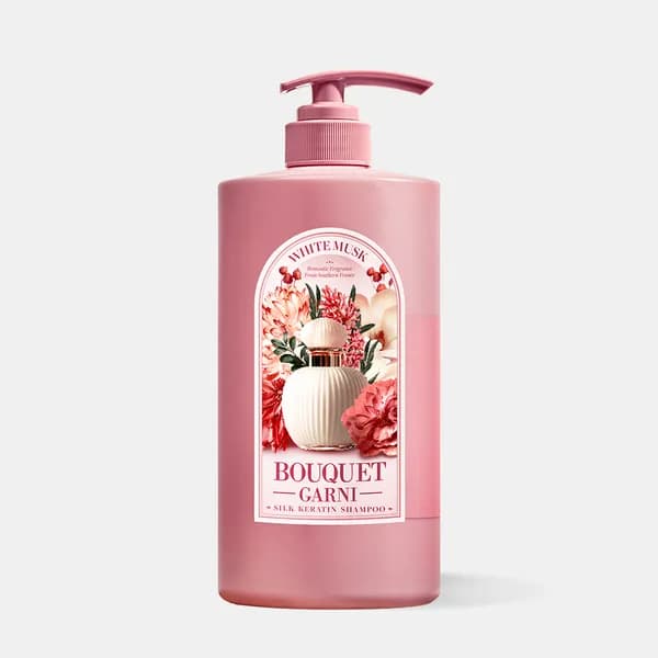 부케가르니 실크 케라틴 샴푸 1,000ml 화이트머스크 향 7,900원