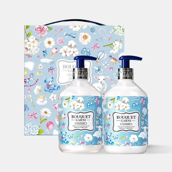 부케가르니 글로우 퍼퓸드 바디케어 2종 선물세트 바디워시 520ml 바디로션 520ml 화이트머스크 베이비파우더 17,800원