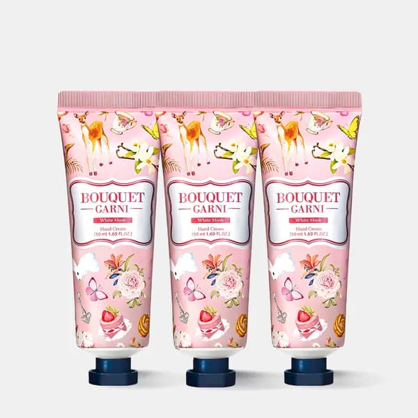부케가르니 글로우 퍼퓸드 핸드크림 50ml 화이트머스크 향 5종