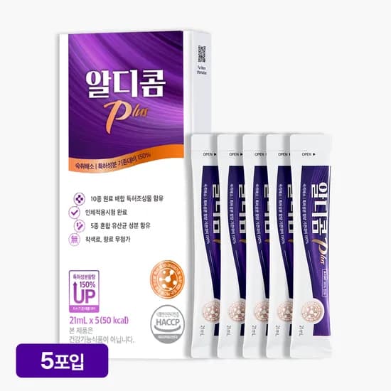 알디콤Plus 숙취해소제 5포 1개