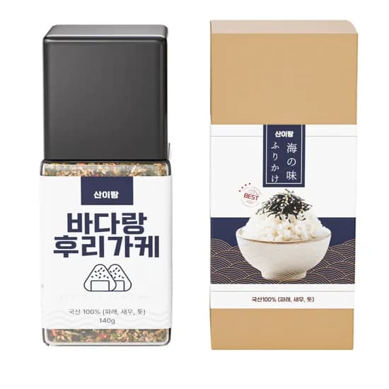 바다랑 후리가케 주먹밥 오차즈케 가루 140g, 1개
