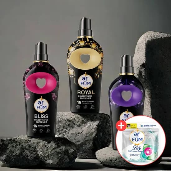 아로퓸 느와르 시크릿 가든 섬유유연제 900ml x3종 +  캡슐세제 6개입 (랜덤)
